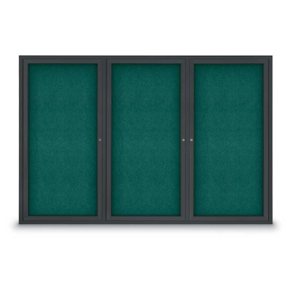 Sliding Door Indoor Enclosed Corkboard, 9